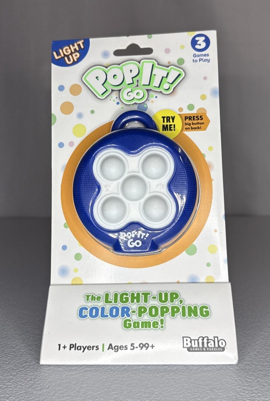 Buffalo Games Boardgame Pop It! Go New